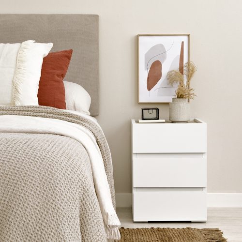 CORDIC - Triple Drawer Bedside Nightstand
