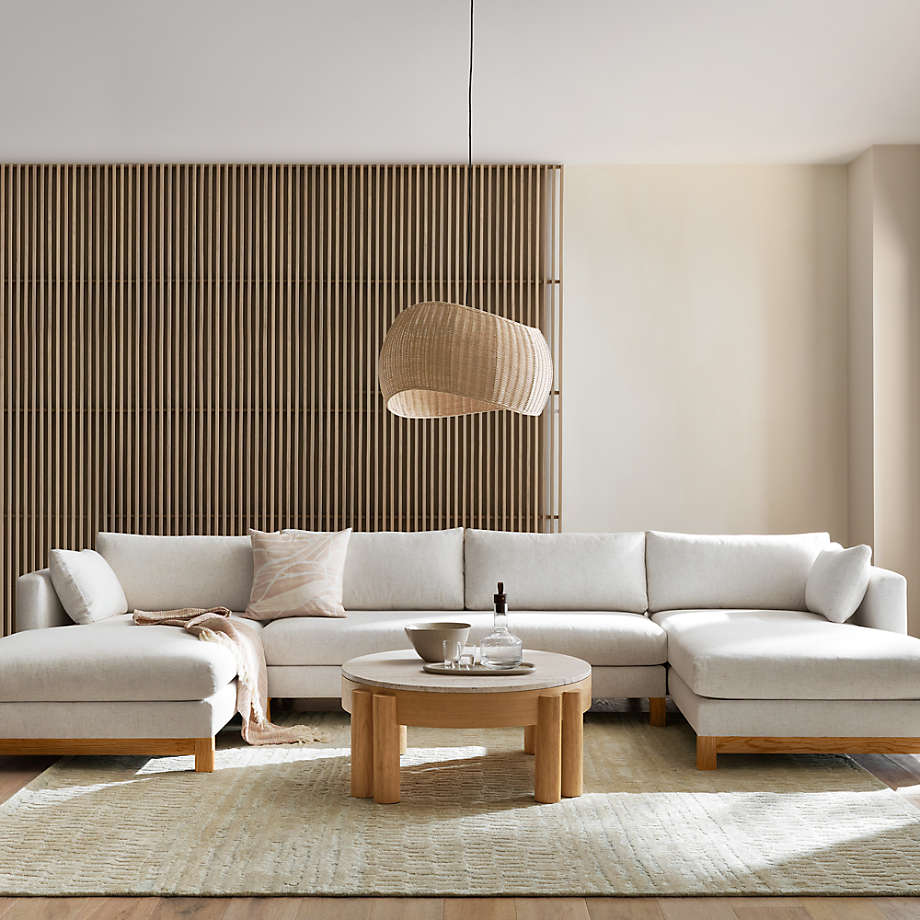 ABYAZ - U Shaped Three Pieces Contemporary Sofa