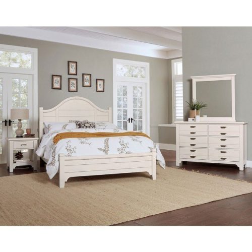 ZEKI - White Classic Style Four Piece Bedroom Set