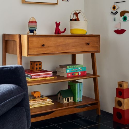 MELP - Mid Century Style Storage Changing Table