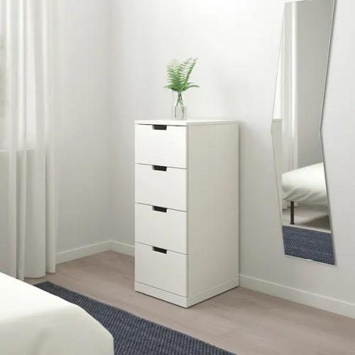 VEHAT - Side Dresser White with Four Drawers