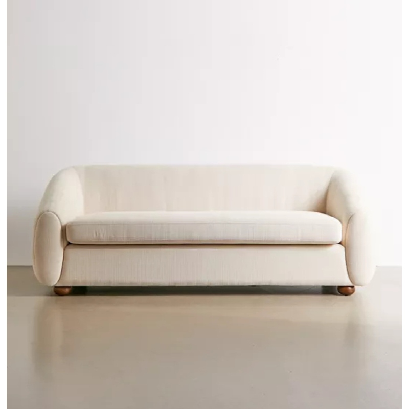NUR - Modern Curvy Three Seater Sofa