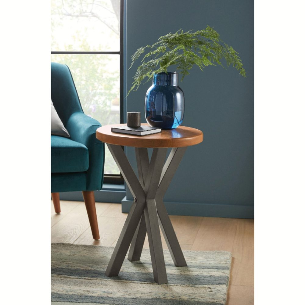 COCAO- Round Solid Wood End Table