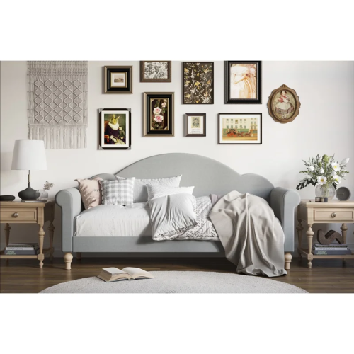 ANDREA - Grey Victorian Style Daybed