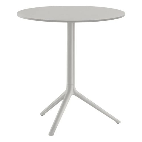 BEIG - Off White Three Leg Metallic Table
