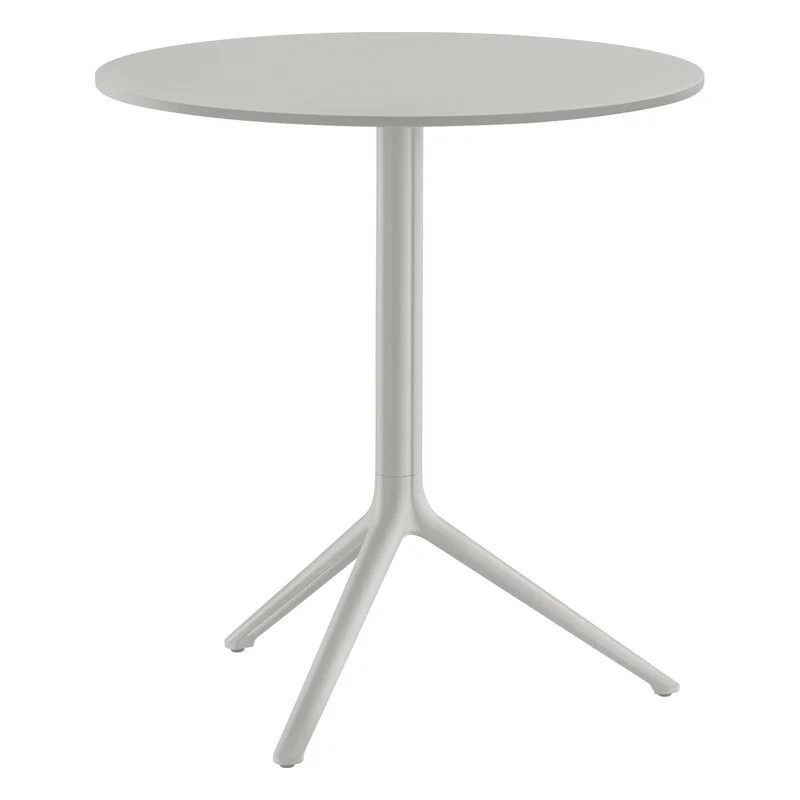 BEIG - Off White Three Leg Metallic Table