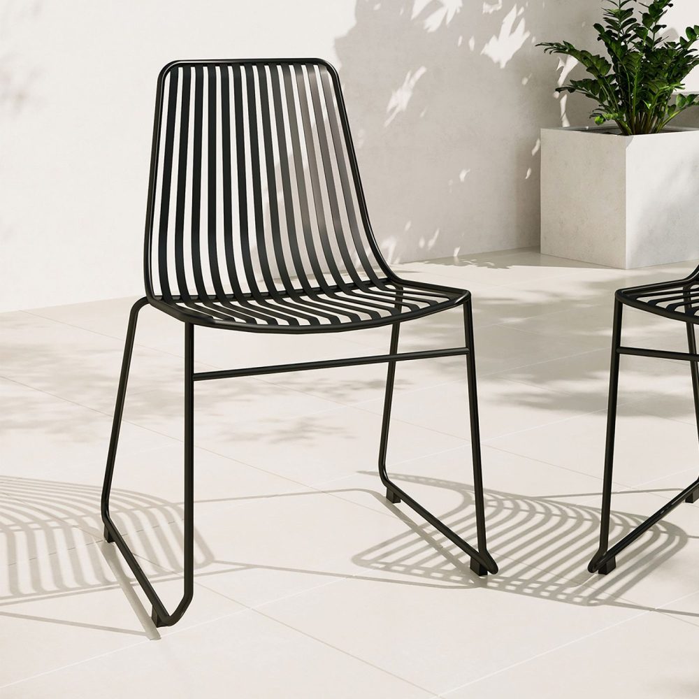 TACKEN - Black Metallic Outdoor chair