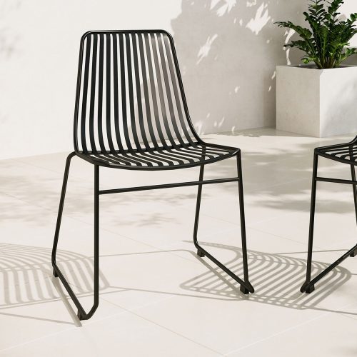 TACKEN - Black Metallic Outdoor chair