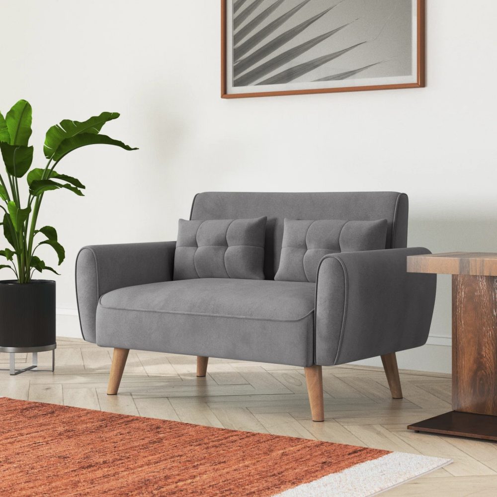 ANCHO - Grey Space Conscious Two Seater Sofa