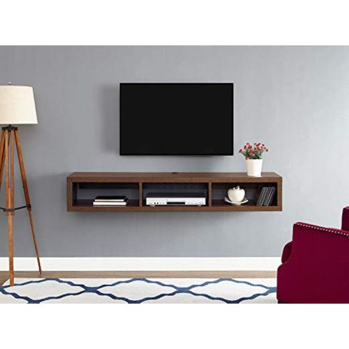 HEAVEN - Brown Wooden Floating Shelf TV Console
