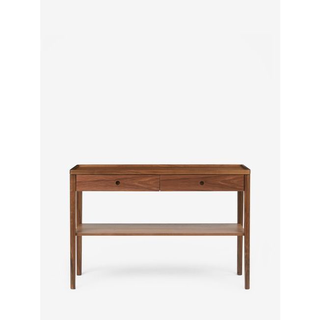 BIETE – Polish Finish Dual Drawer Console Table
