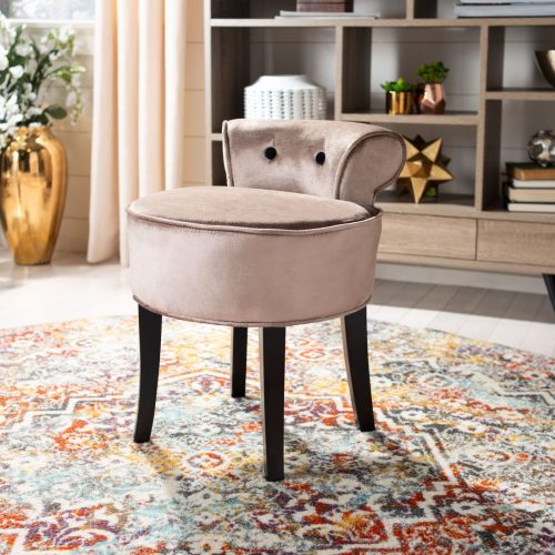 BLINK - Wooden Vanity Chair with Button Tufted Back