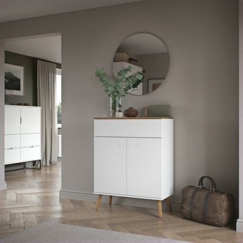 DALIA - White High Gloss Finish Chest of Drawer