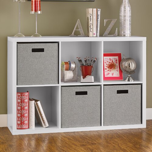 SIDEBY - Floor Shelf Six Compartments White