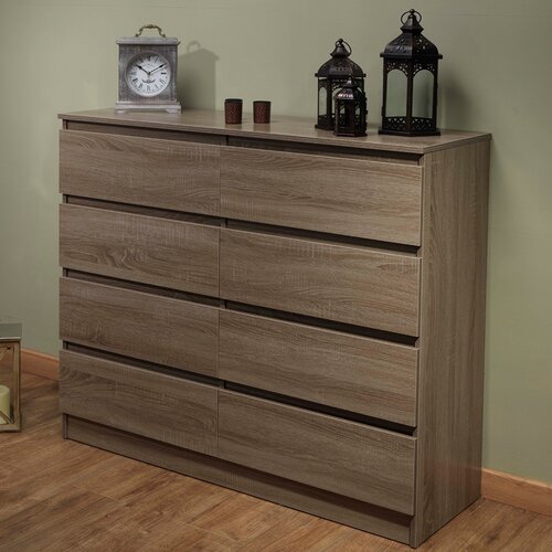 VENSKYI - Rustic Brown Contemporary Chester Of Drawer