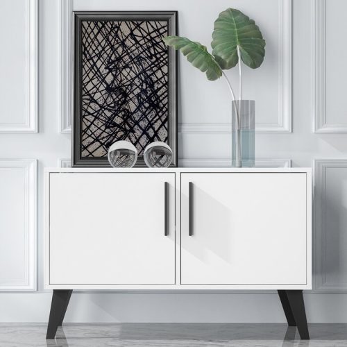 DULCEI - White Cabinet Storage Side Board