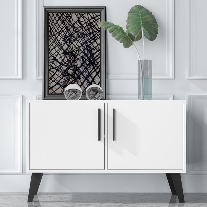 DULCEI - White Cabinet Storage Side Board