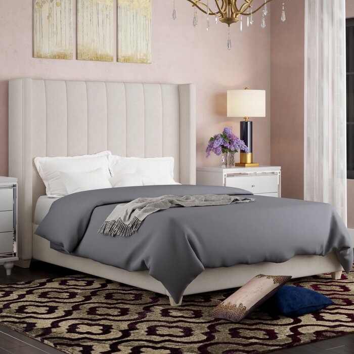 DUMBLE - Modern Tufted Headboard King Size Bed