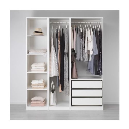 INGRID - White Storage Wardrobe