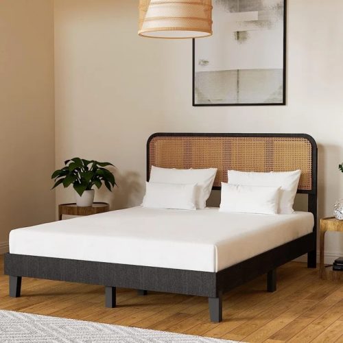TUFF - Vintage Style Cane Worked King Size Bed