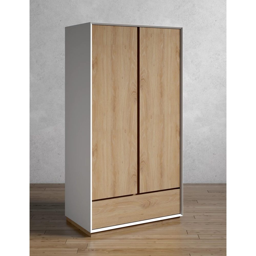 BESPOKE - Double Door Wardrobe with Storage Drawer