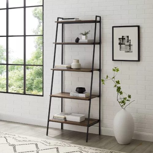 EZRA - Industrial Style Angled Bookshelf