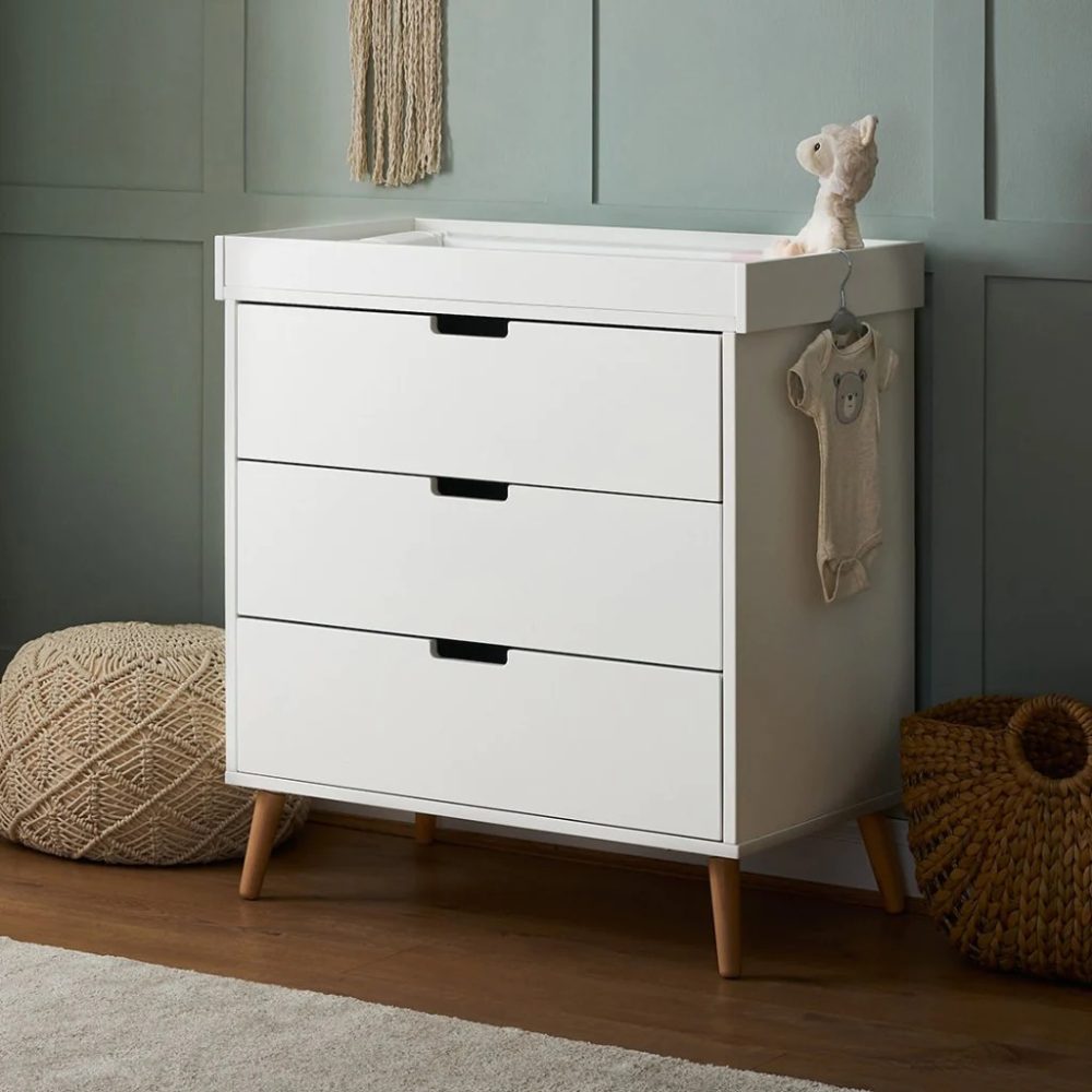 ROUSH - White Scandinavian Design Changing Table