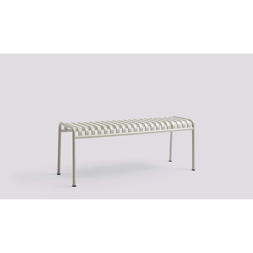 MELL - Sky Grey Outdoor Metallic Bench