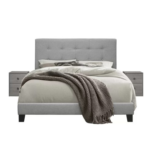 LARS - Grey Modern Three Pieces Bedroom Set