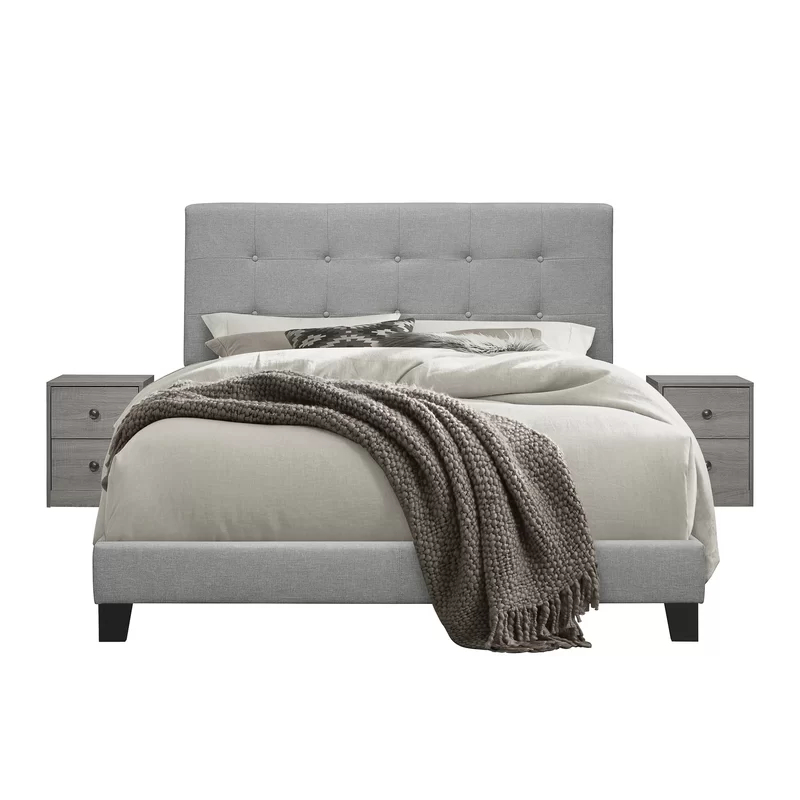 LARS - Grey Modern Three Pieces Bedroom Set