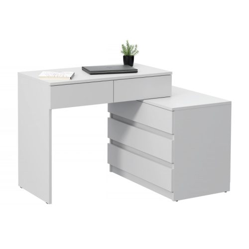 COUZE - L Shaped Work Table wit Multiple Drawers