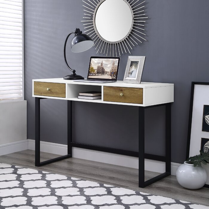 EVELY - Writing Desk With Metallic Base