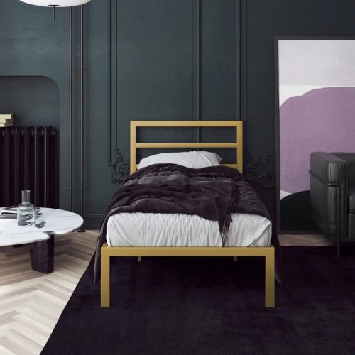 CERSEI - Wrought Iron Frame Kids Bed in Golden Paint Finish