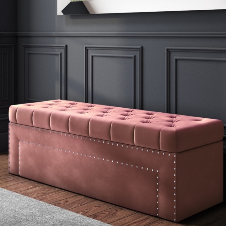 FIORELLA - Double Stud Detailing Storage Bench