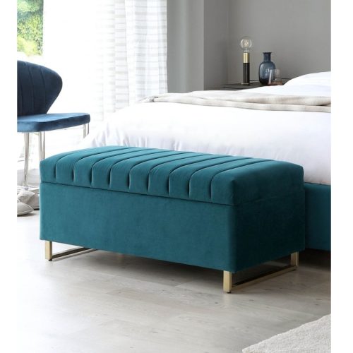 SHAGANA - Velvet Storage Bench