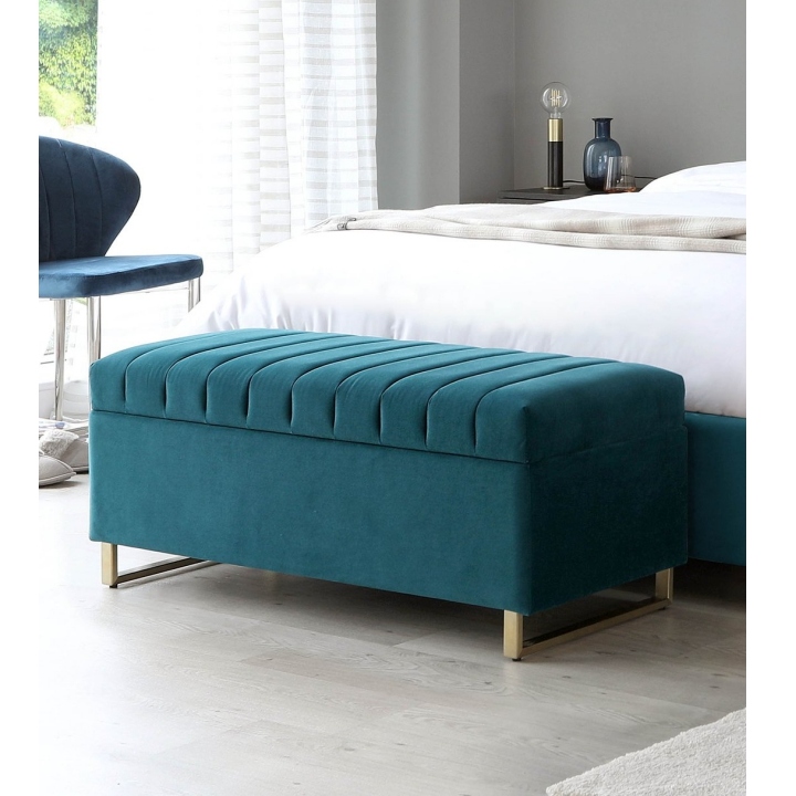 SHAGANA - Velvet Storage Bench