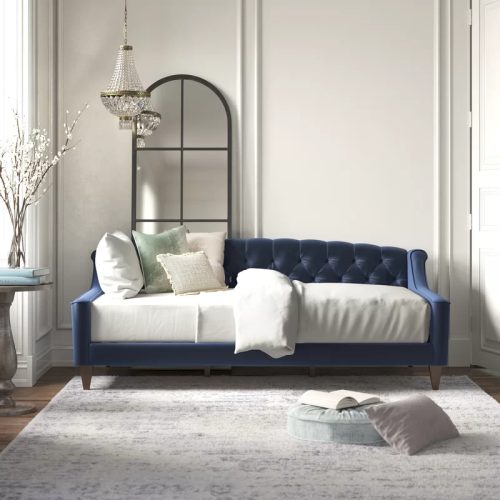 JOVI - Navy Blue Button Tufted Daybed