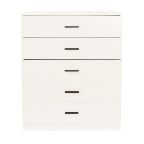 EVANS - White Classic Chest of Five Drawer