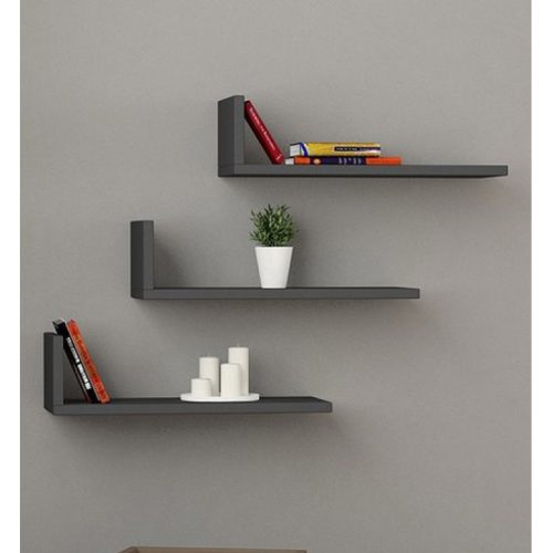 ESTAN - L-Shaped Floating Shelves (Set of 3)