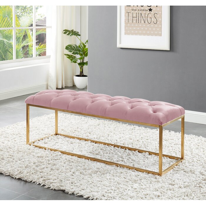 GAZEEL - Bench with Metal Base