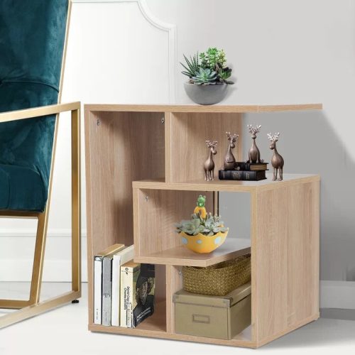 JIGSAW - Wooden Side Table Oak Brown