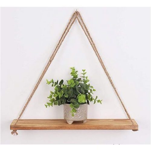 NATURAL DIY Tough Rope Hanging Shelf Light Brown