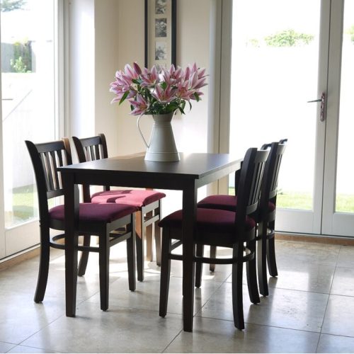 JARROW - Dining Set With Four Chairs