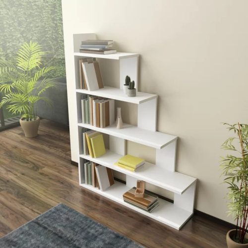 BEEDEN - Step Storage Bookcase White