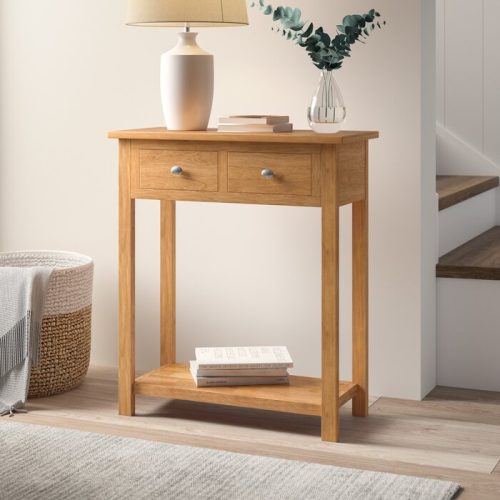 KIM - Mid Century Inspired low Shelf Console Table