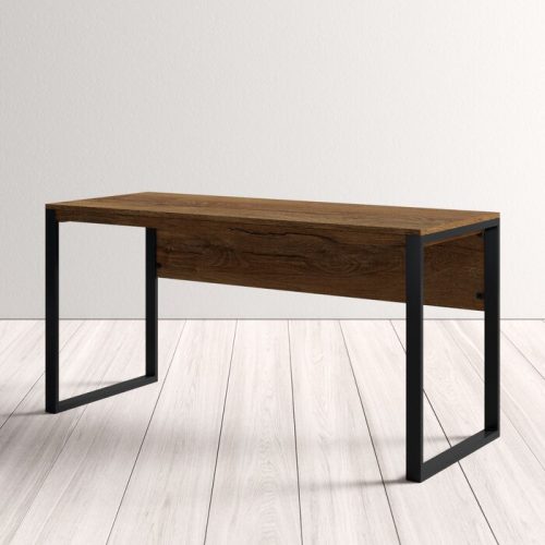 LYLAH - Work Desk with Black Metallic Base