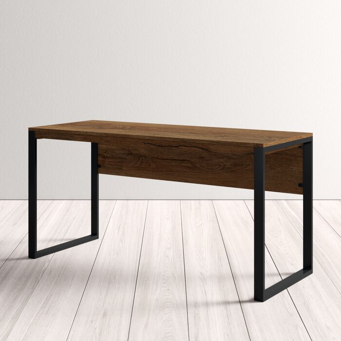 LYLAH - Work Desk with Black Metallic Base
