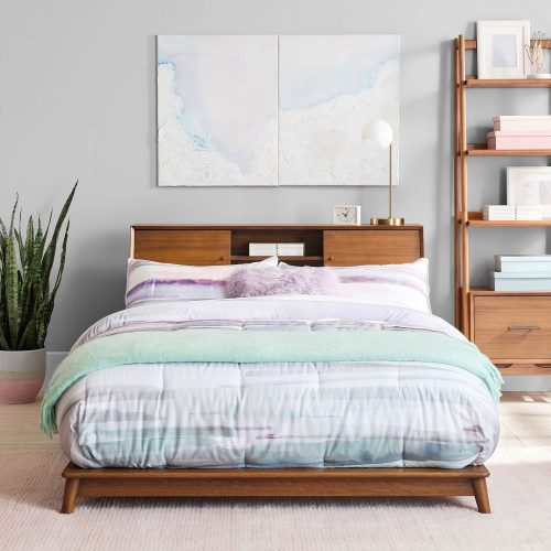 EDEN - Queen Size Bed With Headboard Storage Platform