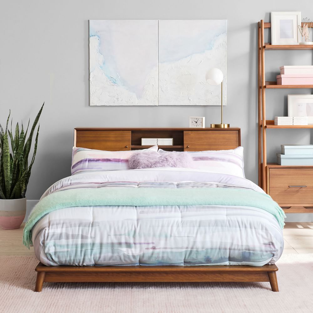 EDEN - Queen Size Bed With Headboard Storage Platform