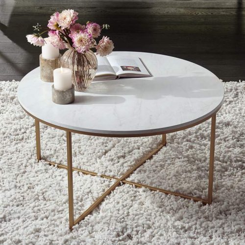 PALMAS - Coffee Table with Marble Top